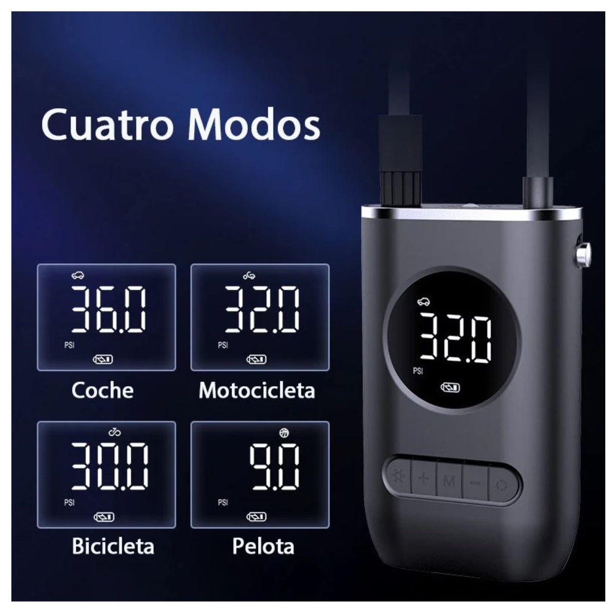 Compresor de Aire Portátil Inalámbrico