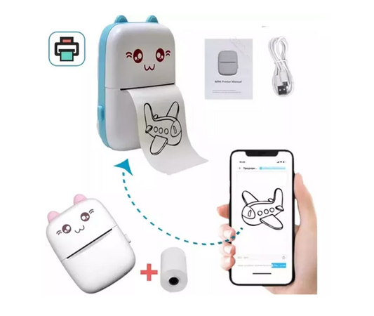 Mini impresora térmica gatito ®
