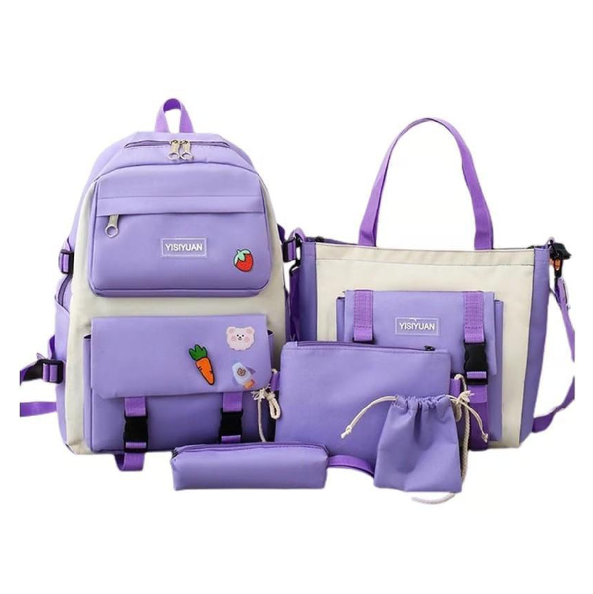 Maleta Coreana kit escolar 5 en 1 Estilo Total