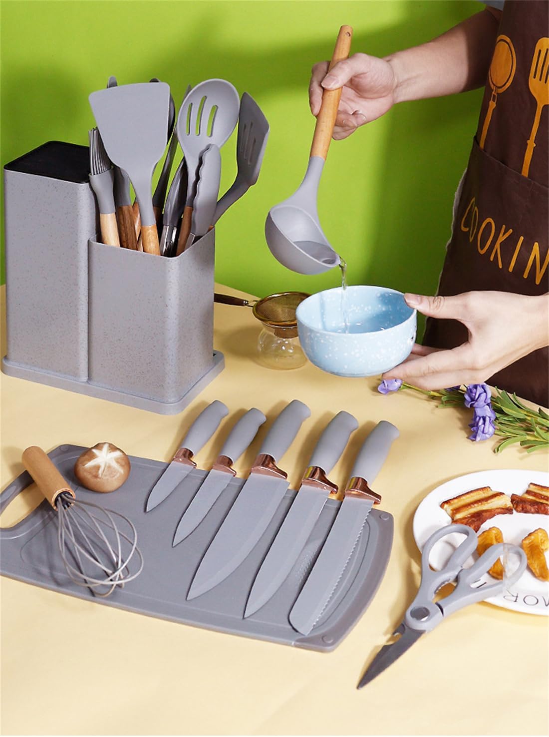 Set de Utensilios de Cocina Profesional 19 Piezas