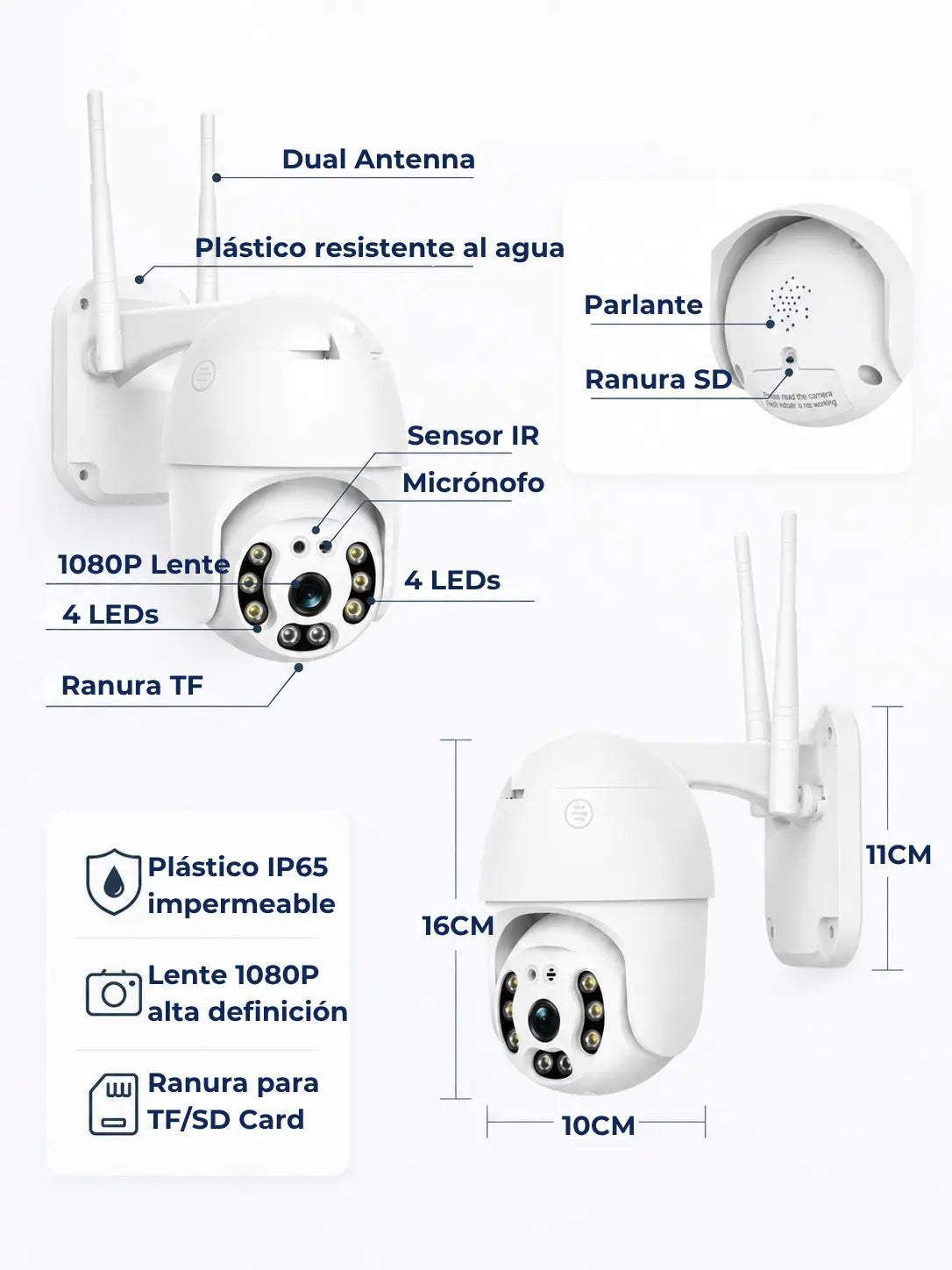Cámara Exteriores Guardian 360° Pro
