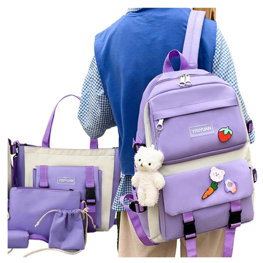Maleta Coreana kit escolar 5 en 1 Estilo Total